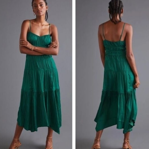 Anthropologie Ruched Slip Dress - black - Picture 14 of 14